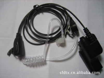 专业通讯耳机深度解析 摩托罗拉对讲机配件HT1000与MTX838空气导管耳机